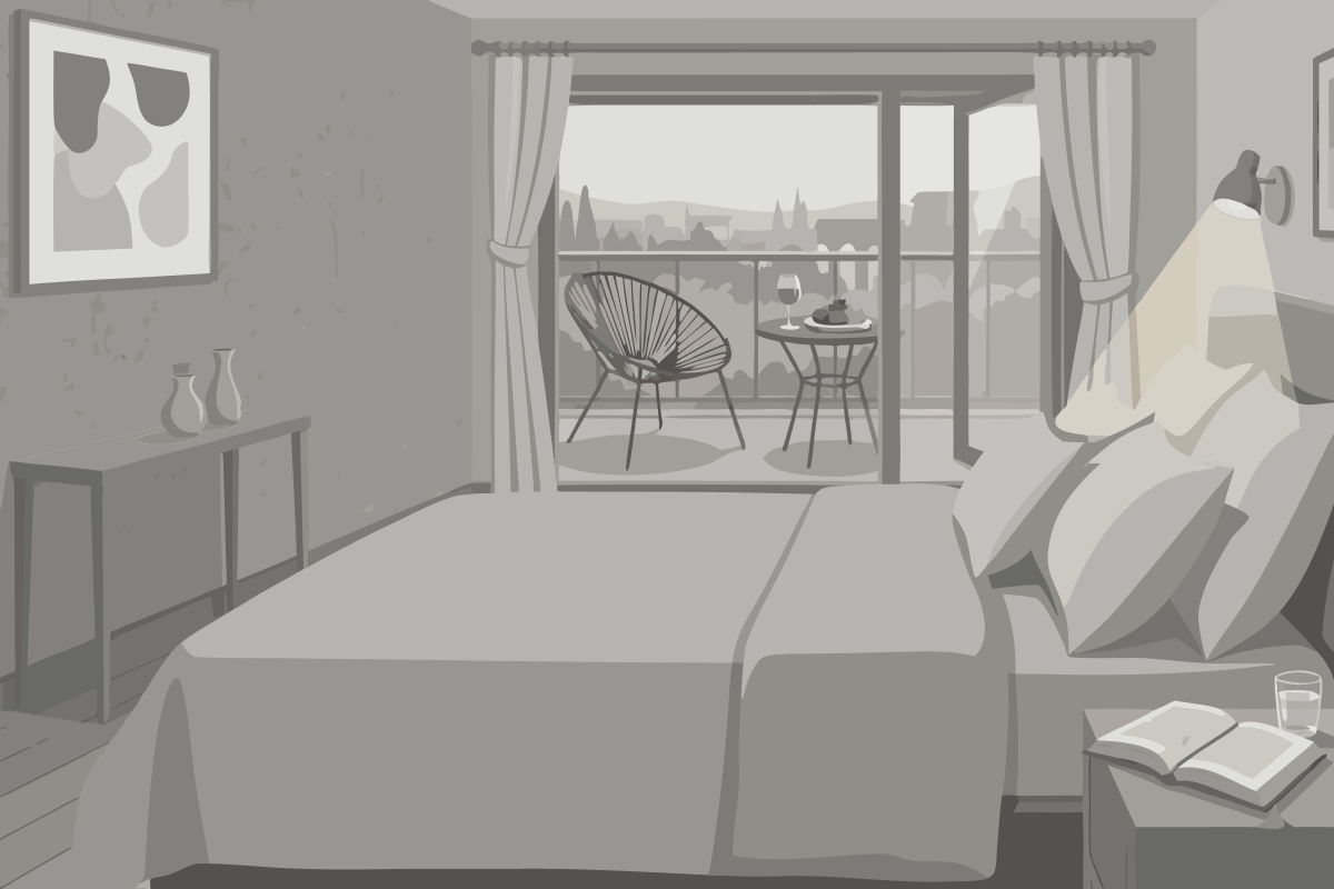 Quarto Econômico com Cama de Casal ou 2 de Solteiro